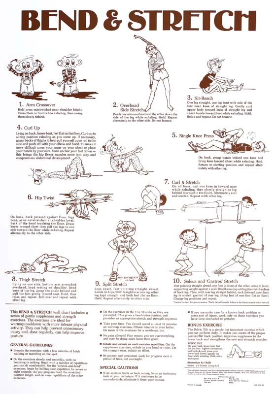 Bend & Stretch Chart Set 1